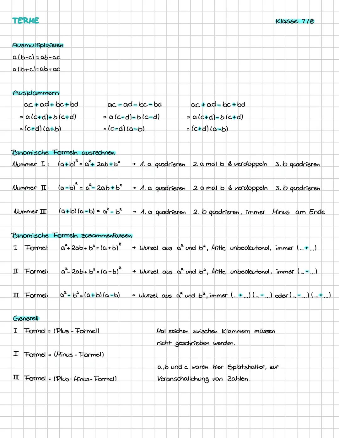 mathe// terme