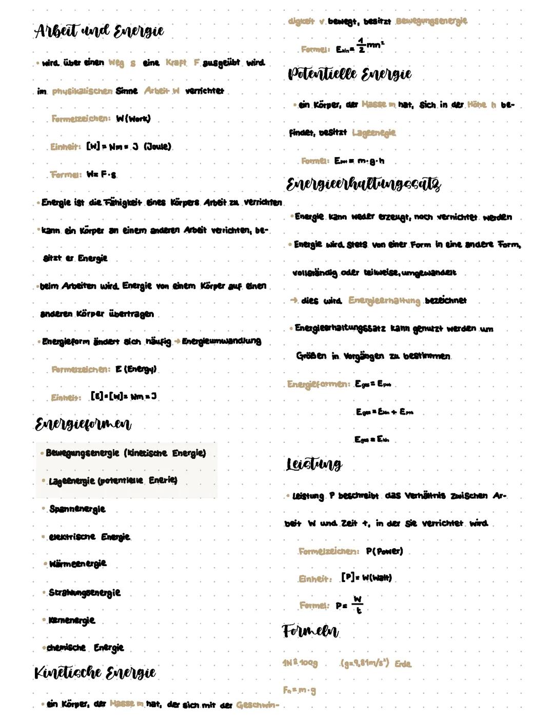 Physik - Energie