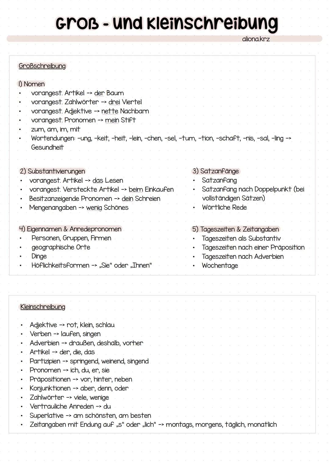 Groß- und Kleinschreibung