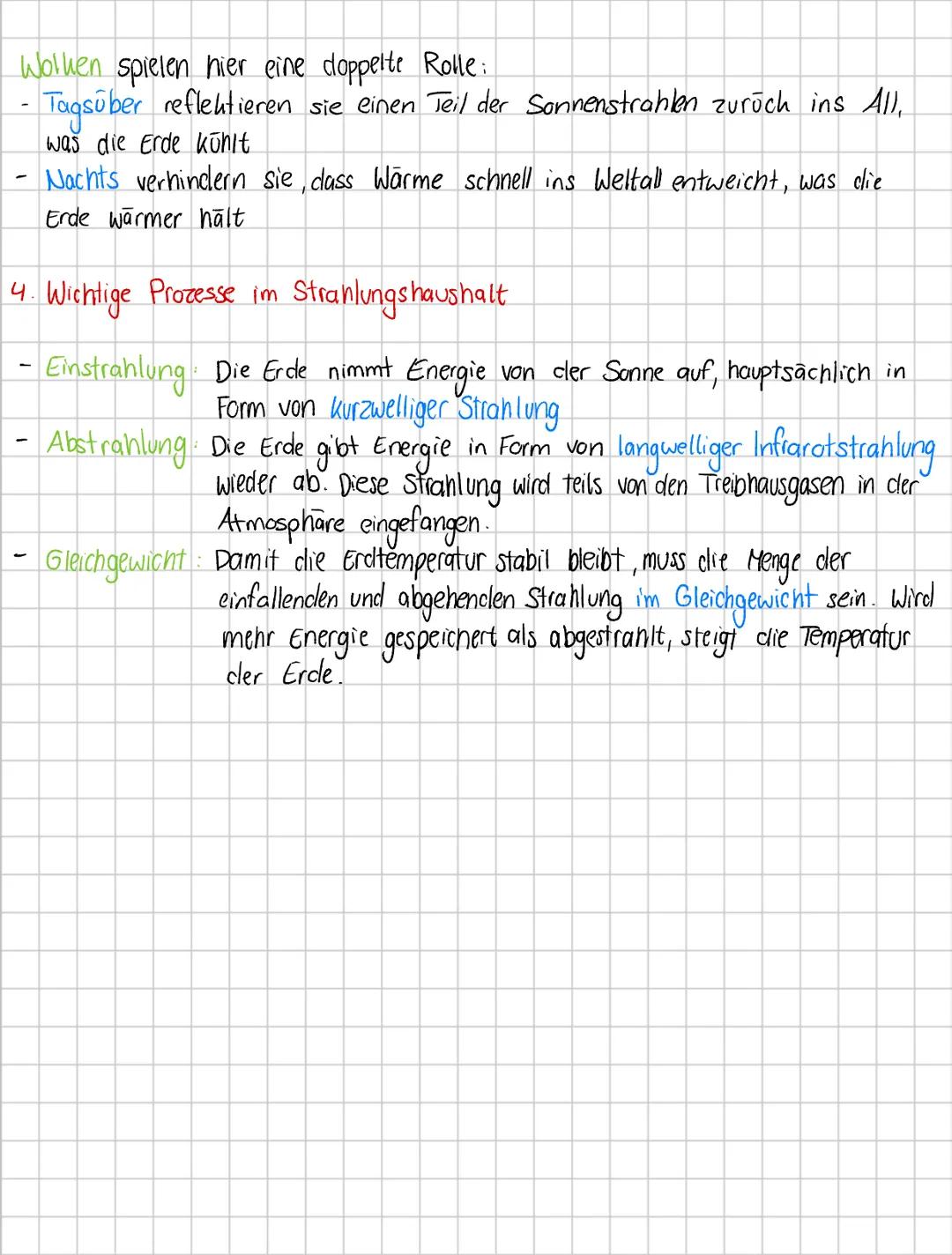 -
Zusammenfassung
Sonnenstrahlung ist die Hauptquelle der Energie for die Erde. Sie bestent
laus UV-Strahlung, sichtbarem Licht und Infrarot