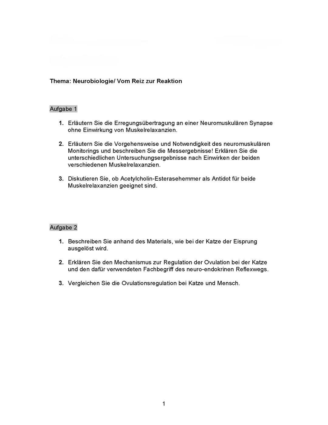 Neurobiologie