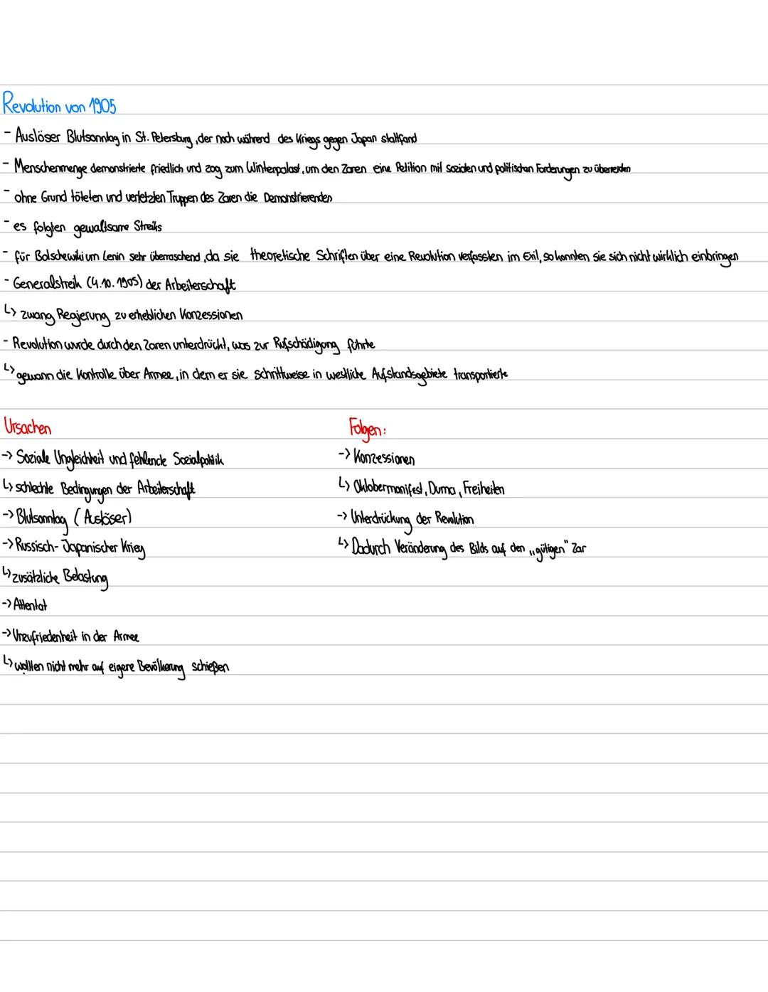 Lernzettel Russische Revolution
Ständegesellschaft
Bawern
-überwiegende Mehrzahl, 80.1
-waren bis 1861 Leibeigene, dann wurde Leibeigenschaf
