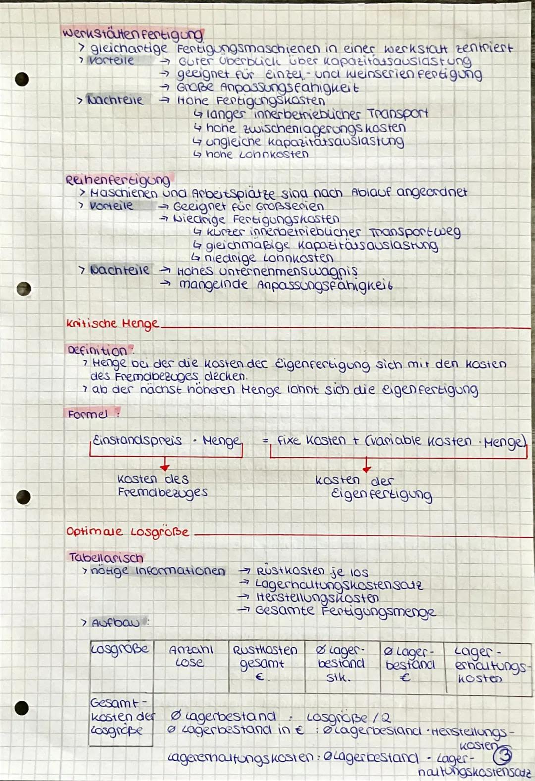 # prosess DER
# leistung serstellung
Übersicht
✓ Planung des Produktionsprozess
✓ vokabein
✔> Fertigungsorganisation
✓> kritische Heng