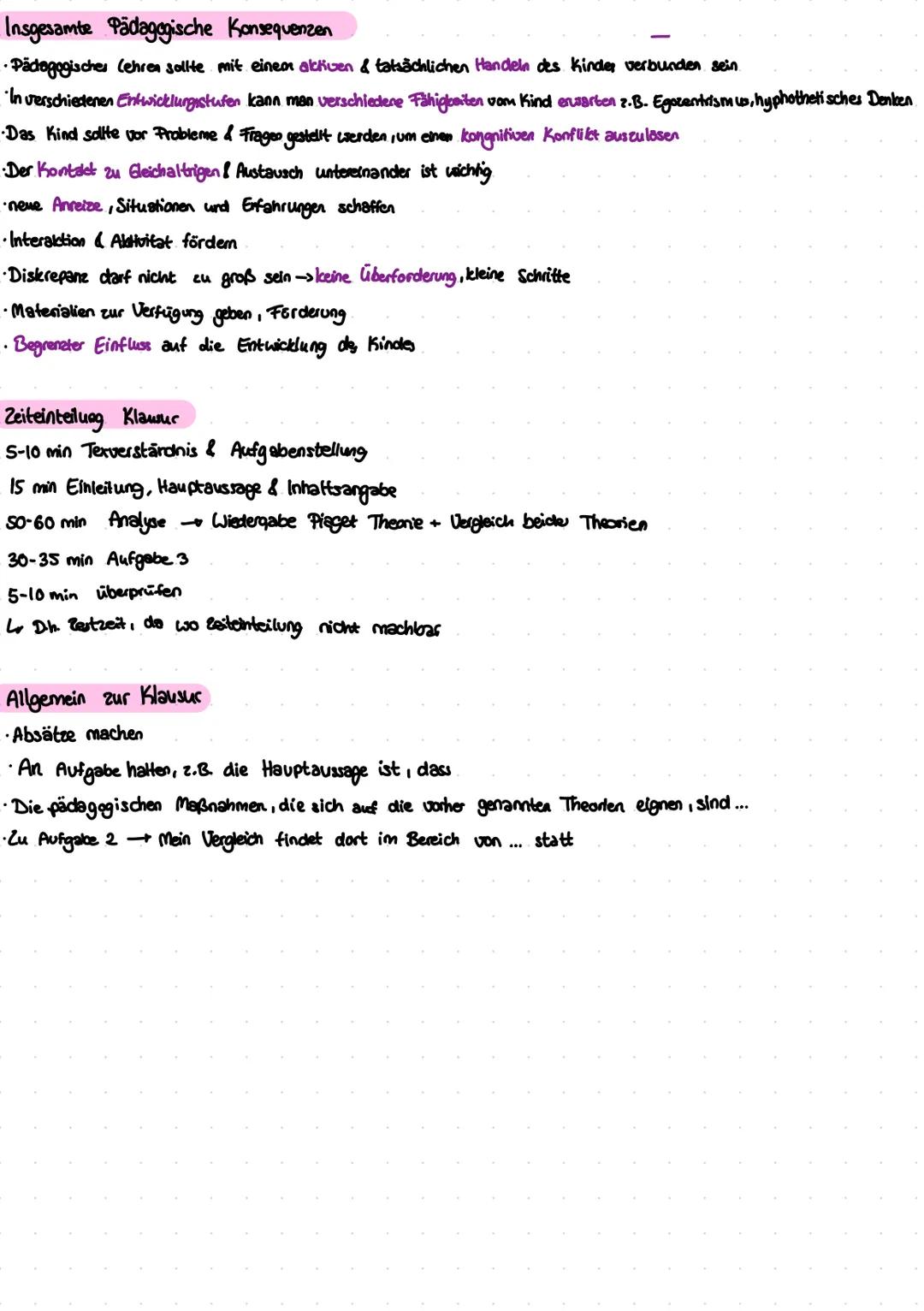 # PÄDAGOGIK-ZERNZETTEL Piaget-Klausur
Allgemeine Klausuestructur
- den Einleitungsteil verfassen:
L↳ In dem vorliegenden Text (Textart +