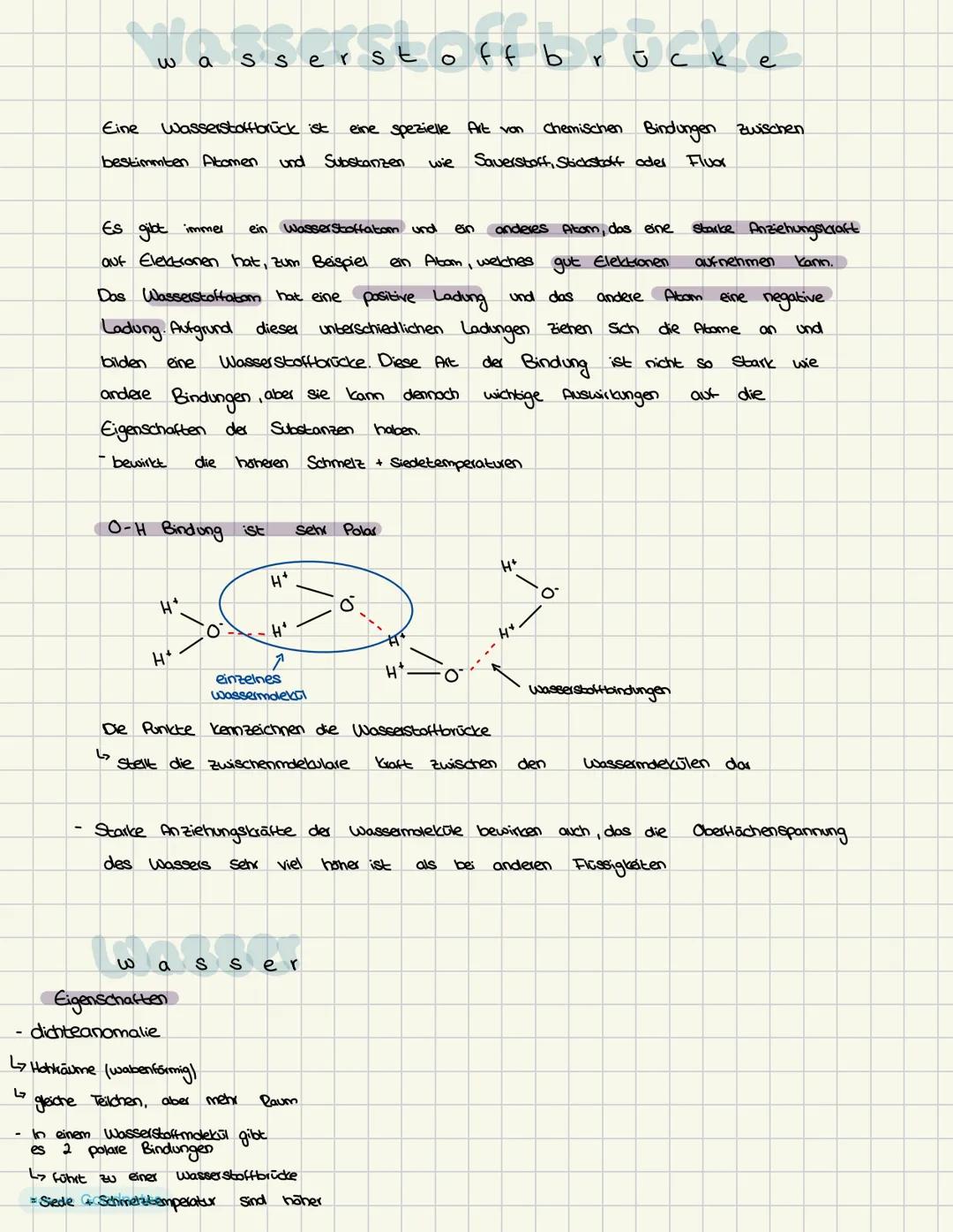 Eine
wa
sto
serstoff b
Y й с
k
e
Chemischen Bindungen zwischen.
Wasserstoffbrück ist
eine spezielle Art von
wie Sauerstoff, Stickstoff oder