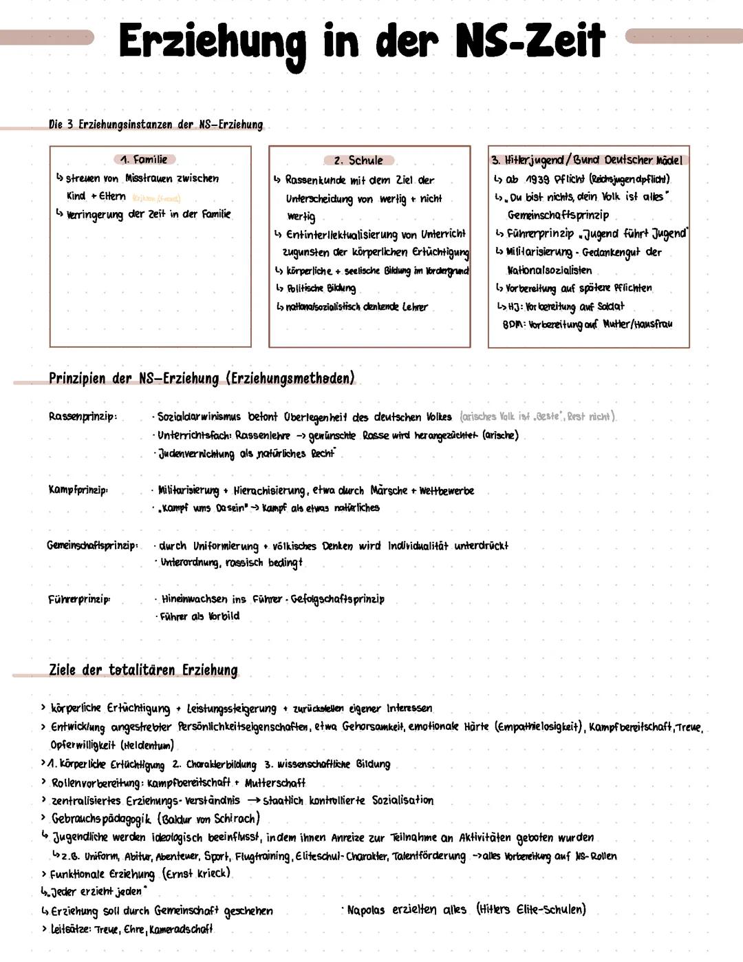 Erziehung in der NS-Zeit