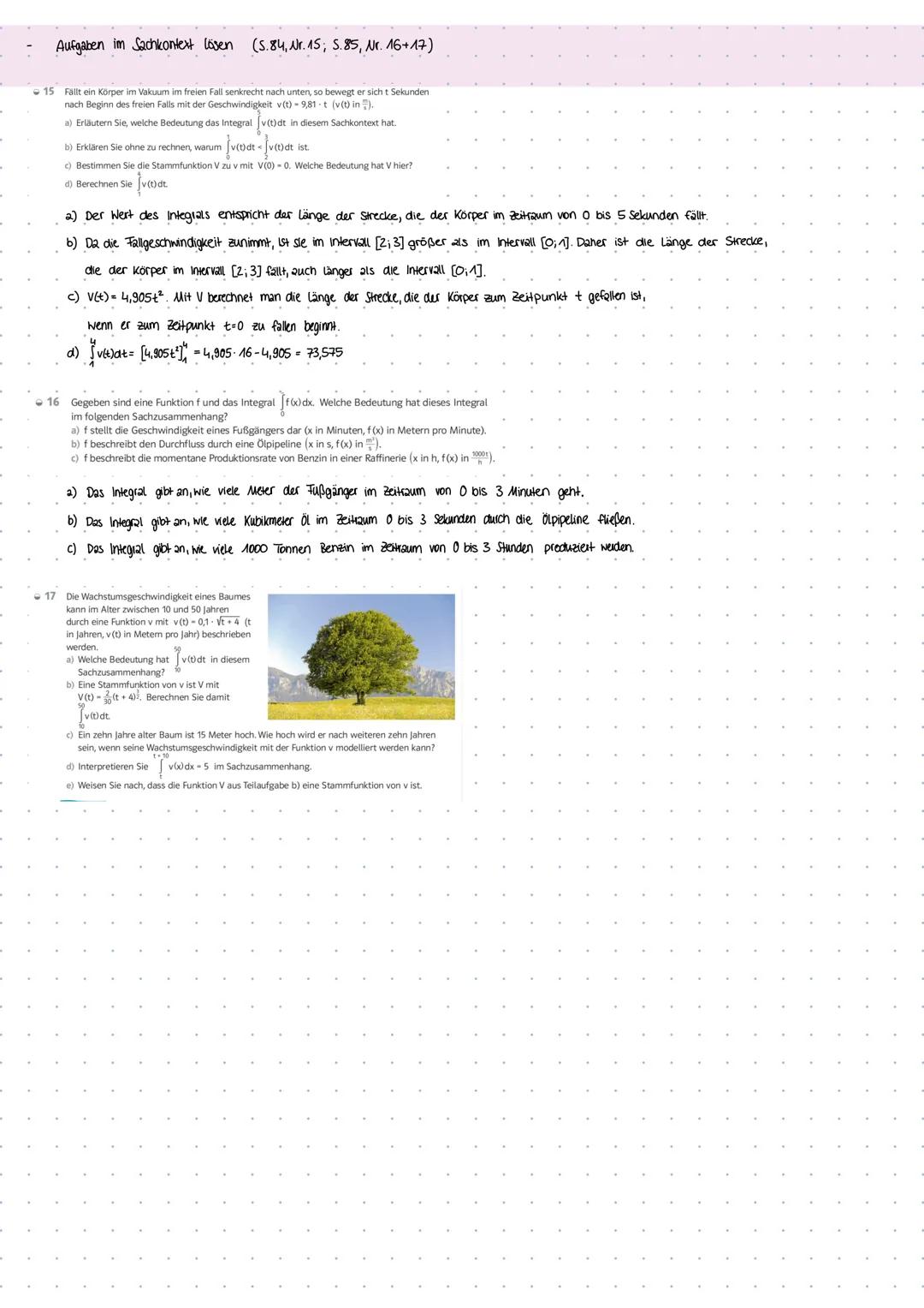 # INTEGRALRECH NUNG
- f(x) und F(x) begründet zuordnen können, oder nachweisen, dass geg. F(x) eine Stammfunktion von f(x) ist
(→ABLEITEN)