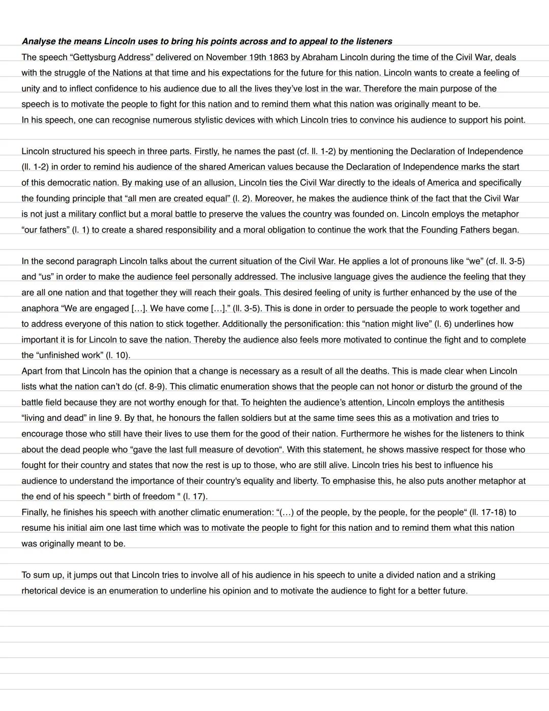 Eng S3
date: 20.09.2024
Introduction
On November 19, 1863, President Abraham Lincoln (1809-65) delivered his most
memorable speech at a c