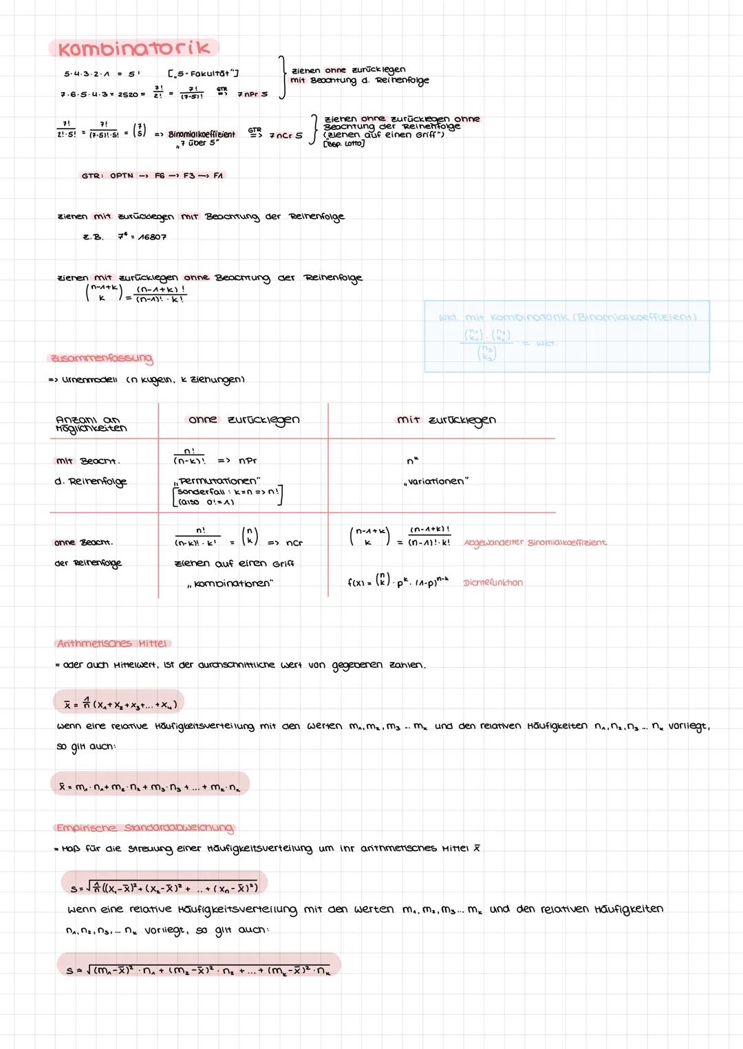 0
Statistik
Erwartungswert von × M = x₁· P(x = x) + ×₂ · P(X = X₂) + ... + xn· P(X = Xn)
= der Mittelwert, wenn man ein Zufallsexperiment un
