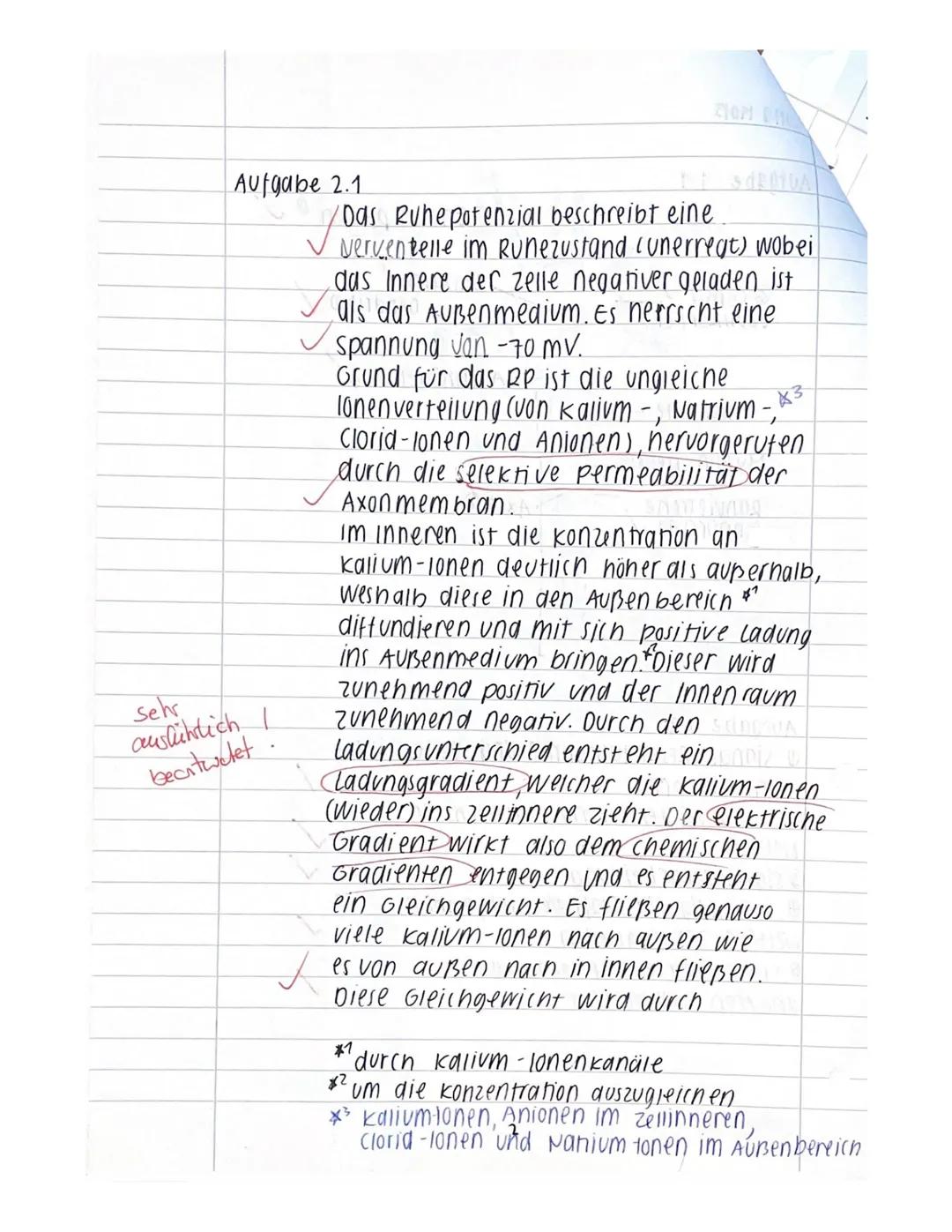 ER
Name:
Klausur I
Neurobiologie
Beurteilung:
erreichte Punktzahl =
(von 65 Pkt.
61
38%) = Note 44
14.11.2023
Bitte achten Sie auf Form und