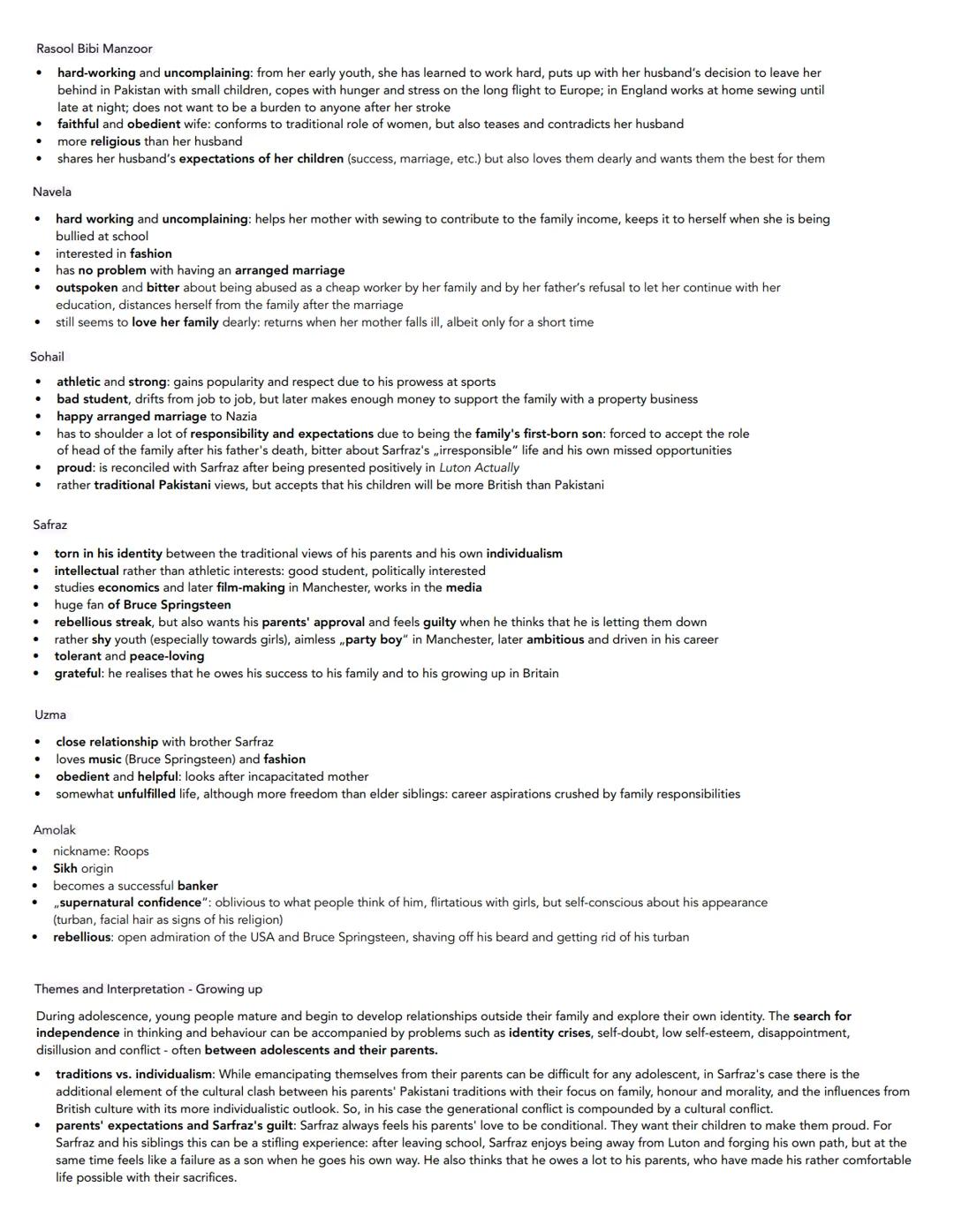 Greetings from Bury Park - Safraz Manzoor
Chapter One - my father's house
Topic: Safraz's relationship with his father
•
•
Safraz's father,