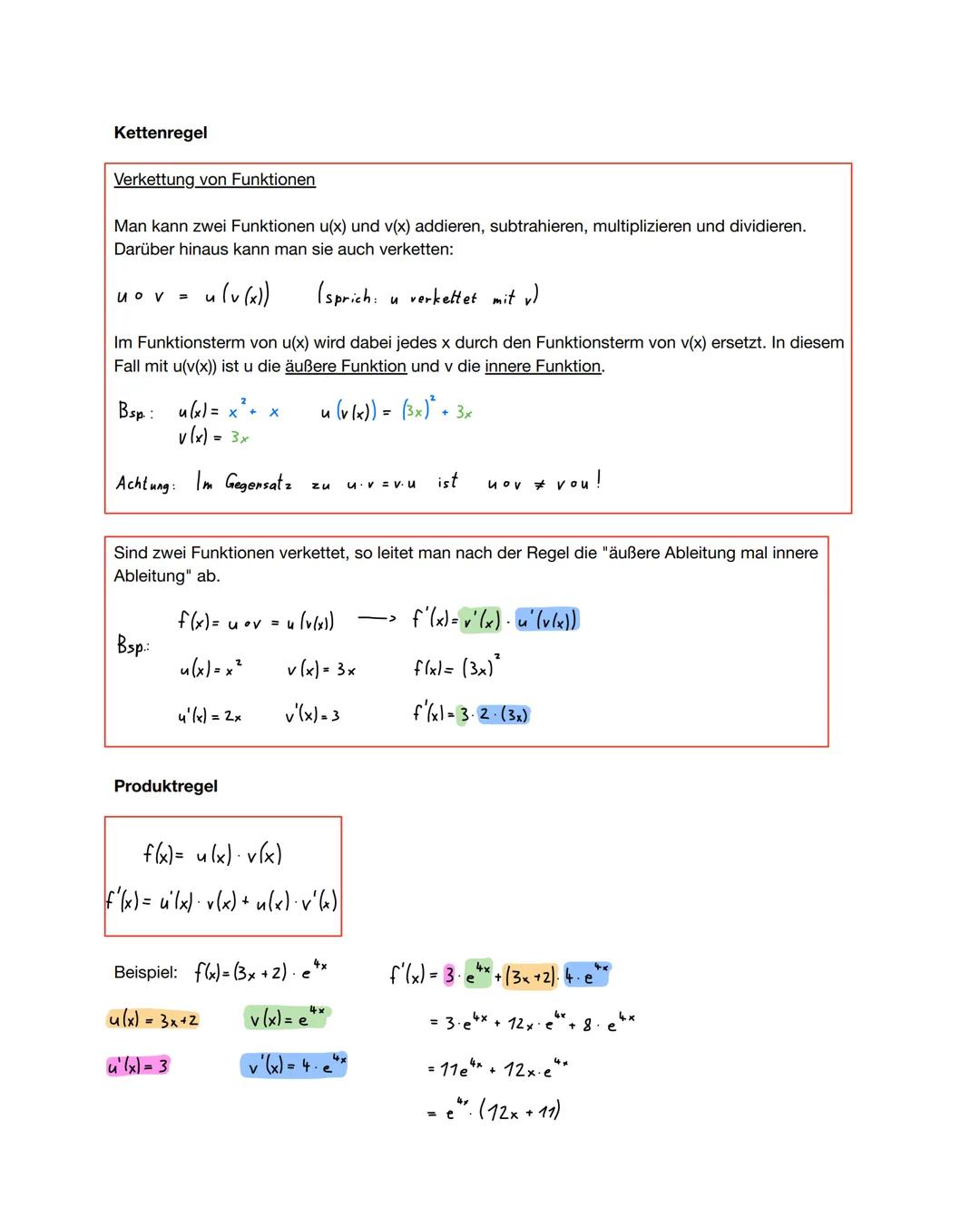 # Euler'sche Zahl e
e≈ 2,71828...
# e-Funktion und ihre Ableitung
f(x) = $e^x$ f'(x)=e^
# Beispiel:
f(x)=2$e^x$-3x+1 f'(x)= 2 $e^x$-3