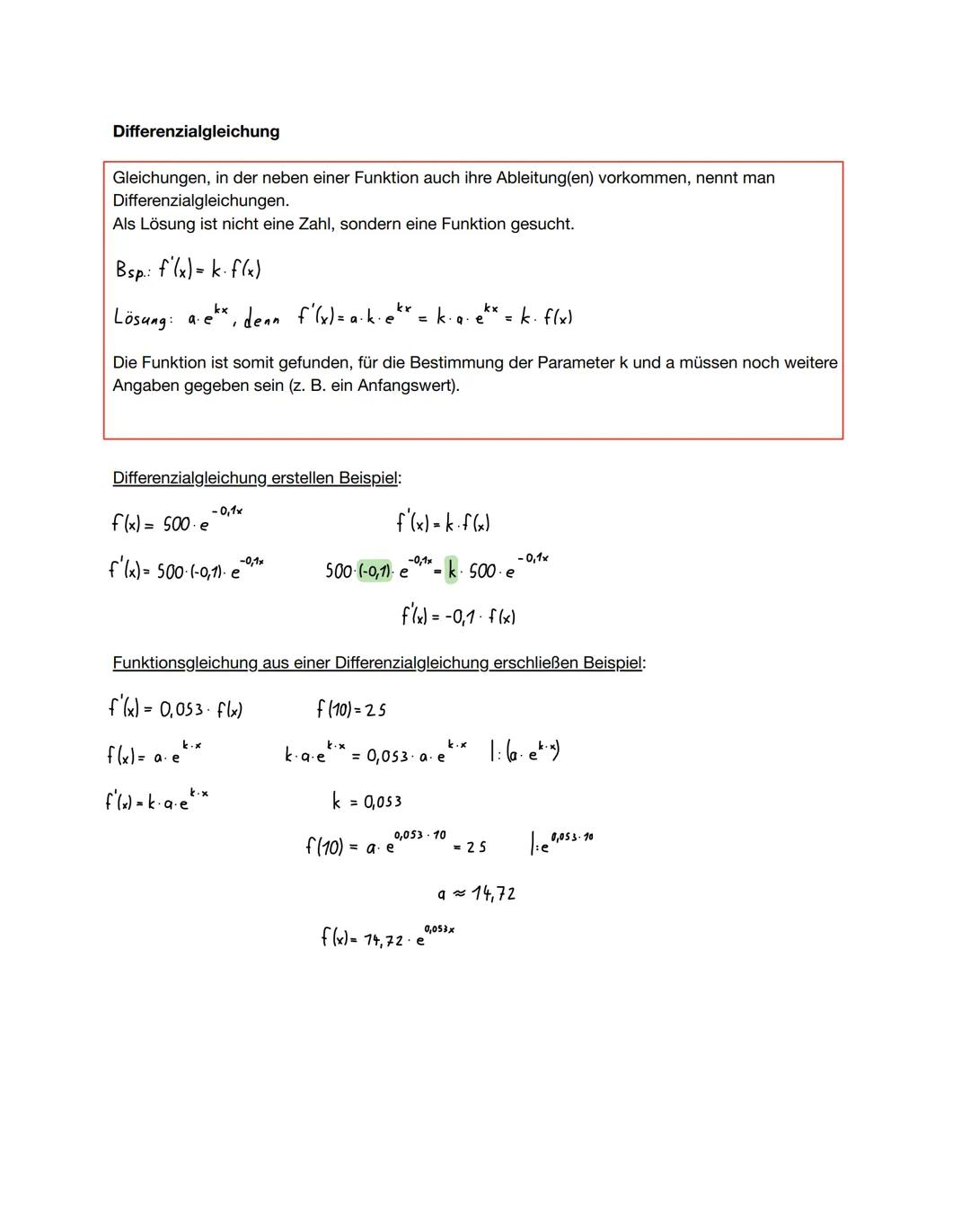 # Euler'sche Zahl e
e≈ 2,71828...
# e-Funktion und ihre Ableitung
f(x) = $e^x$ f'(x)=e^
# Beispiel:
f(x)=2$e^x$-3x+1 f'(x)= 2 $e^x$-3