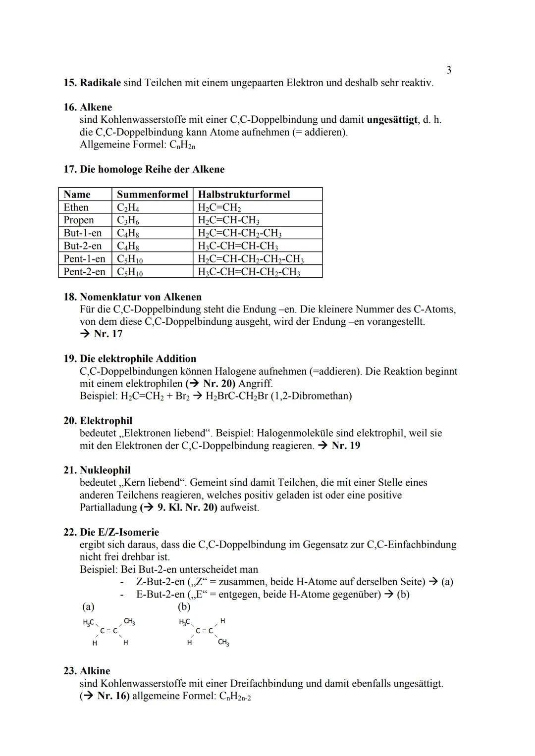 Grundwissen 10. Klasse NTG
1. Organische Chemie = Kohlenstoffchemie
Organische Verbindungen sind Kohlenstoffverbindungen.
Ausnahmen: CO, CO