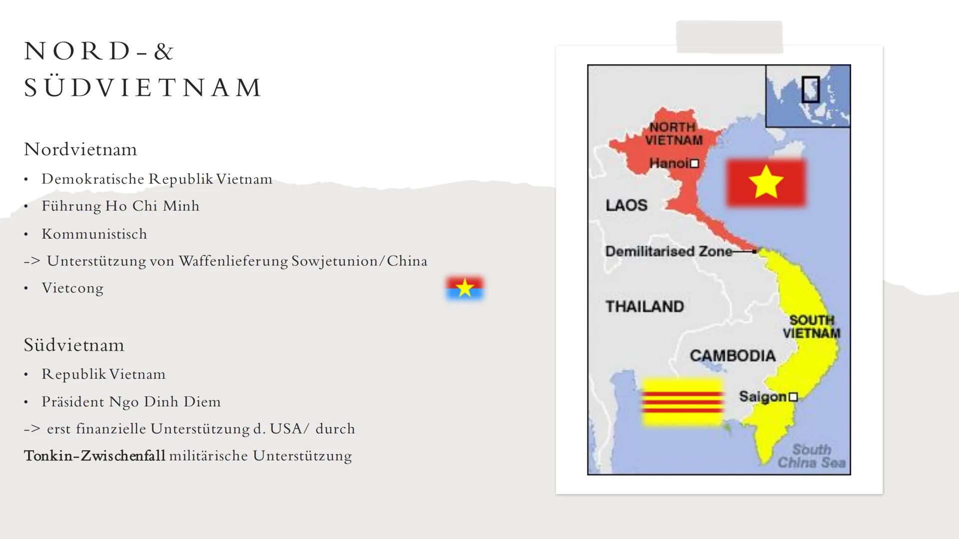 DER
VIETNAMKRIEG (1955-1975) # ÜBERSICHT
-Einleitung
-Ursachen
-Verlauf:
* Nord- & Südvietnam
* Der Tonkin-Zwischenfall
* Rolling Thu