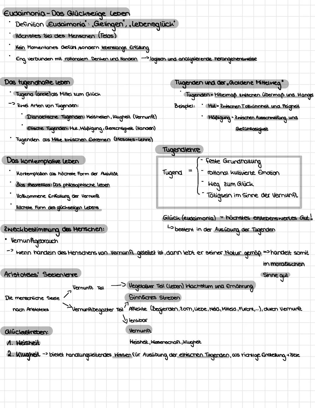 Die Ethik des Aristoteles: Glück und Handeln