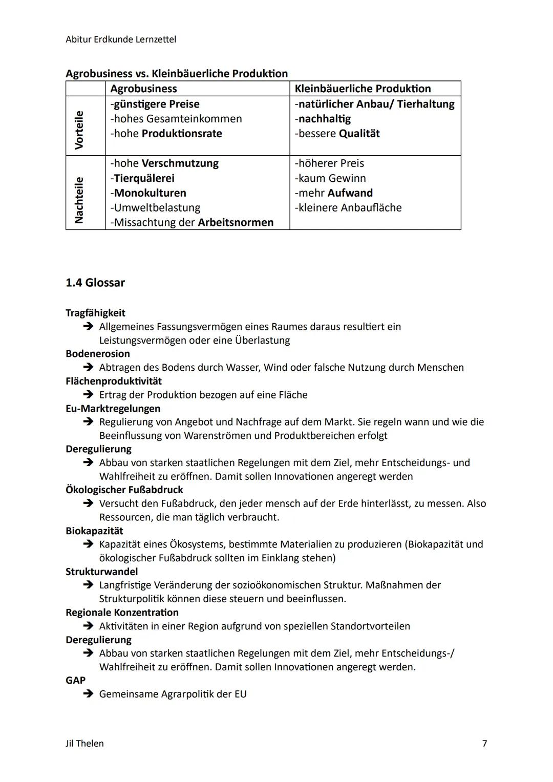 Abitur Erdkunde Lernzettel
ERDKUNDE ABITUR- ALLE THEMEN
1. Landwirtschaft
1.1 Landwirtschaft in den Tropen
1.2 Landwirtschaft in den Subtrop