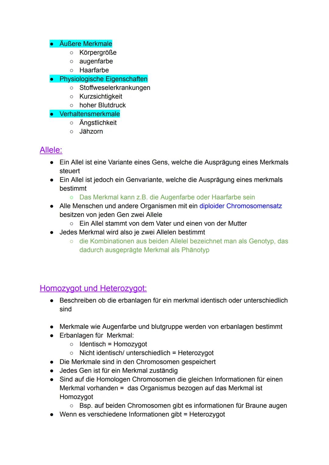 Genetik
Gene
Genetik:
Grundbegriffe die in der Genetik sehr häufig vorkommen:
•
•
•
DNA: Doppelsträngiges Molekül, trägt Erbinformationen, i