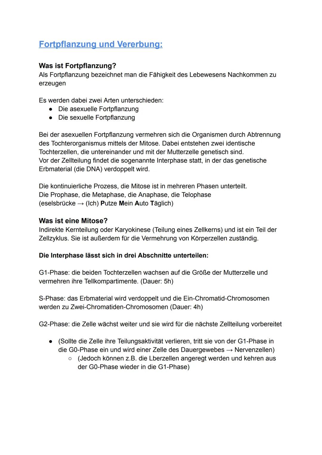 Genetik
Gene
Genetik:
Grundbegriffe die in der Genetik sehr häufig vorkommen:
•
•
•
DNA: Doppelsträngiges Molekül, trägt Erbinformationen, i