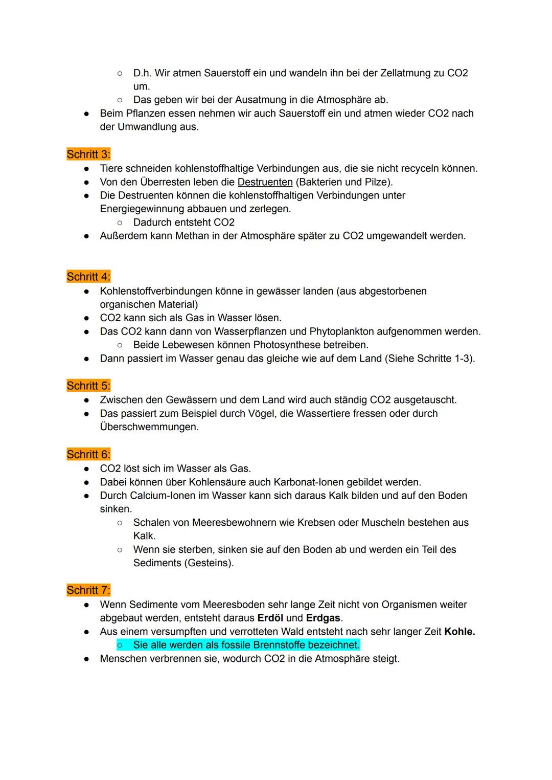 # Kohlenstoffkreislauf
Definition:
Der Kohlenstoffkreislauf (auch Kohlenstoffzyklus, CO2-Kreislauf) findet in und zwischen den
verschiedene