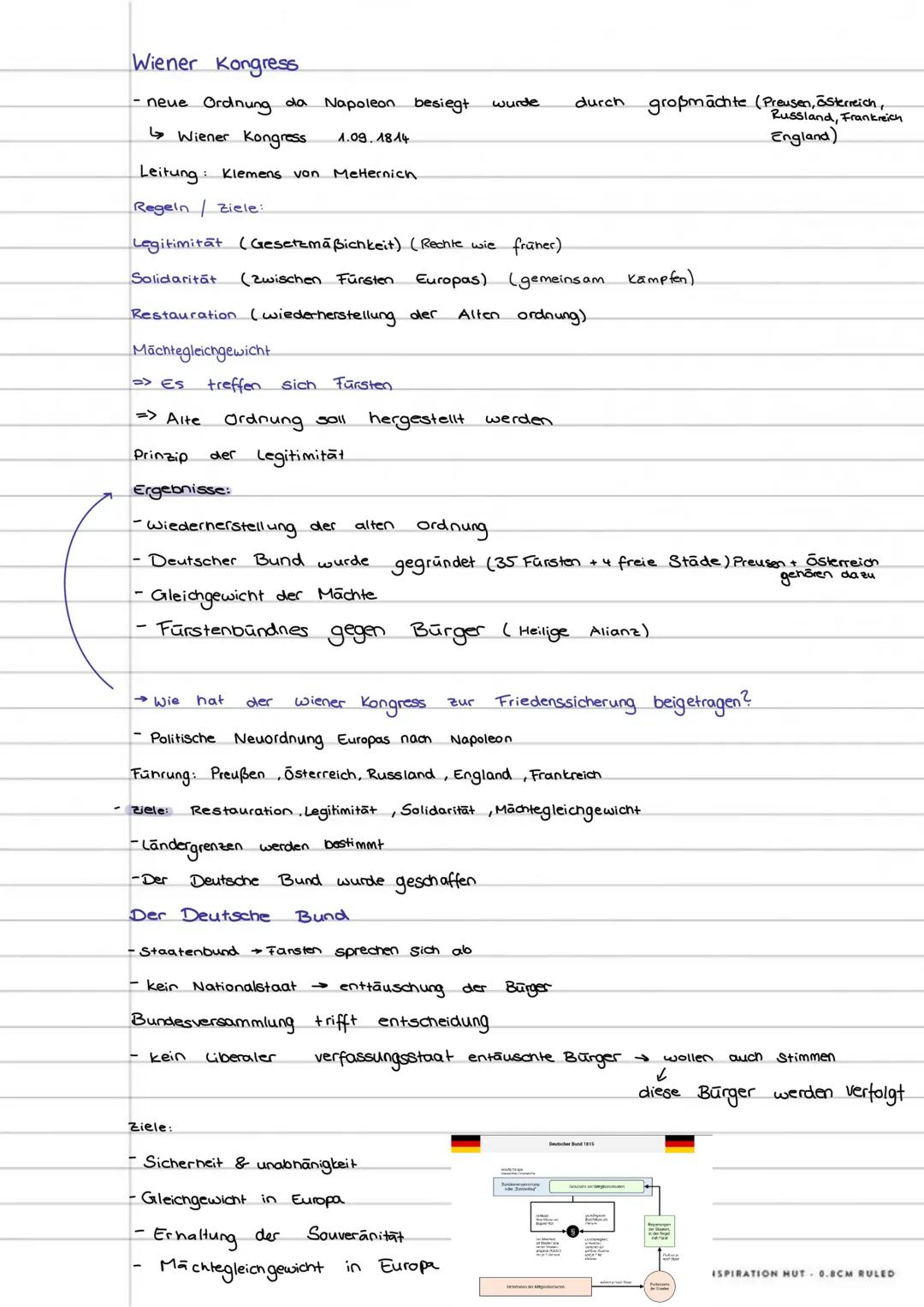 Lernzettel Geschichtsklausur Q1/1
Kompetenzen:
Ich kann erklären, inwiefern der Wiener Kongress zur Friedenssicherung beigetragen hat!
Ich