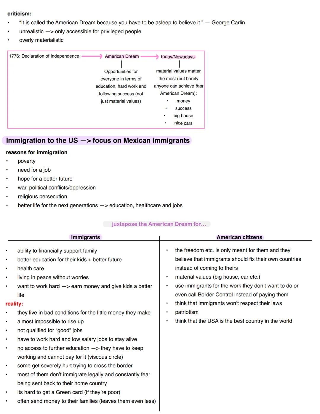 Definition:
- belief that anyone, regardless of their social status, can achieve success and prosperity in the United States through hard
wo