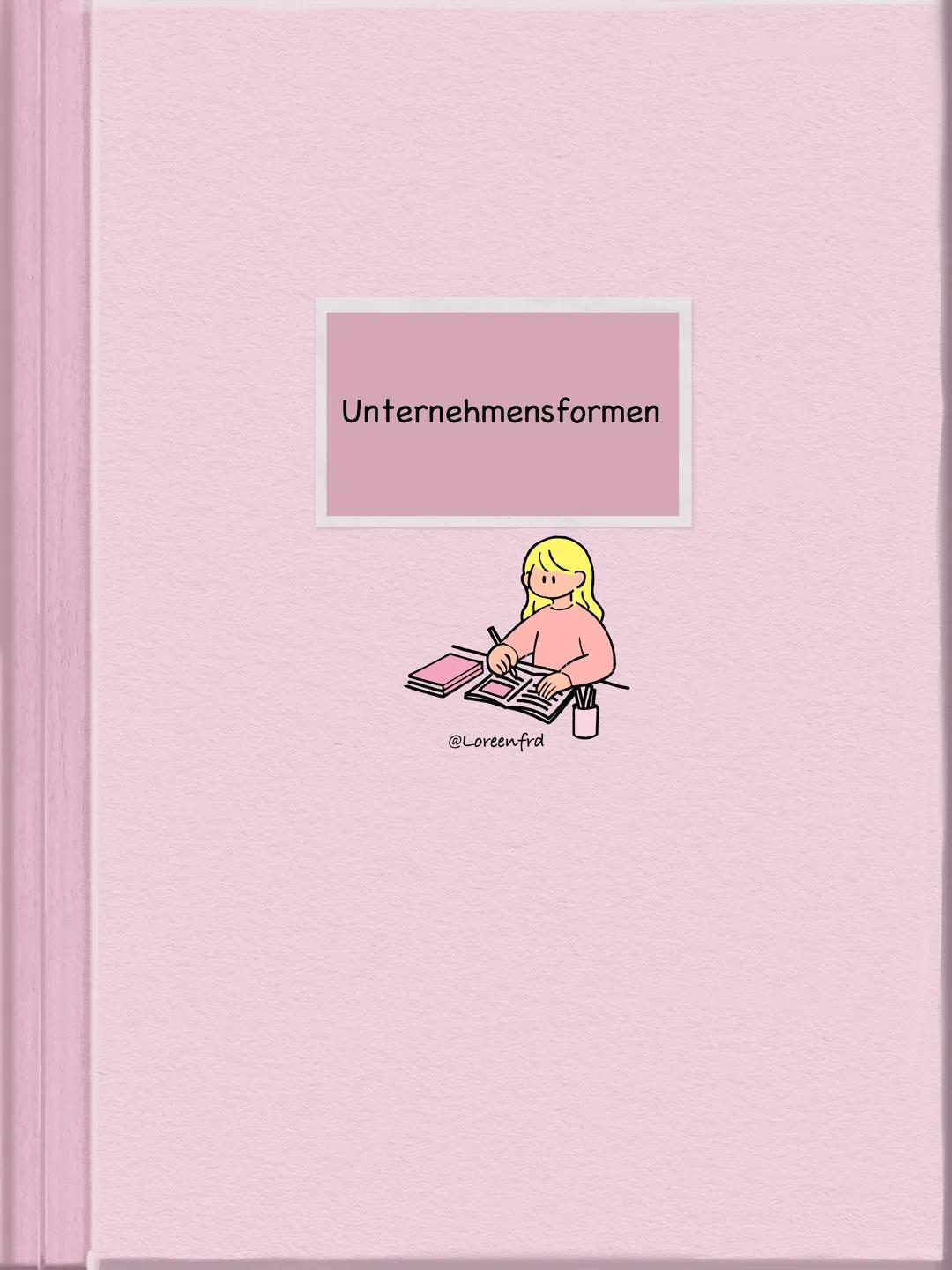Unternehmensformen
@Loreenfrd UNTERNEHMENSFORMEN
> können in 3 Arten unterteilt werden
Einzelunternehmen
Einzelkaufleute
•Kleingewerbetreibe