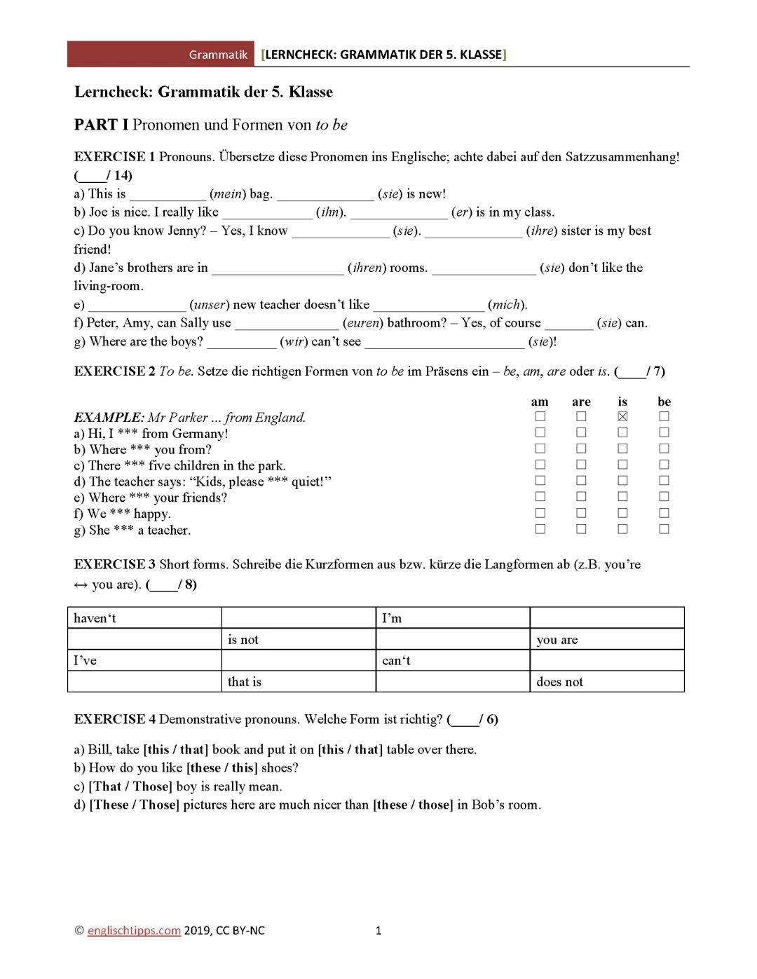 English lernen grammatik ✨️