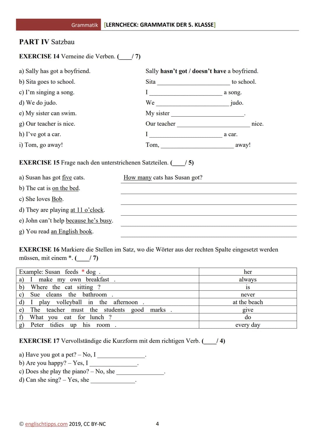English lernen grammatik ✨️ – Seite 4