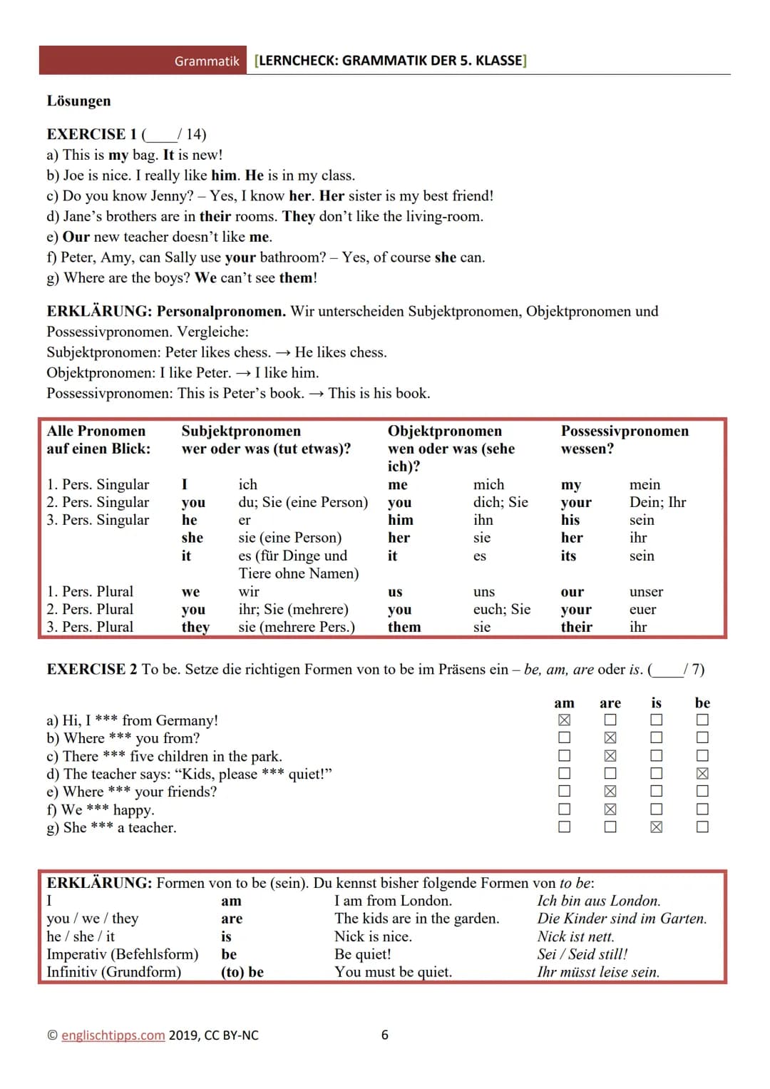English lernen grammatik ✨️ – Seite 6