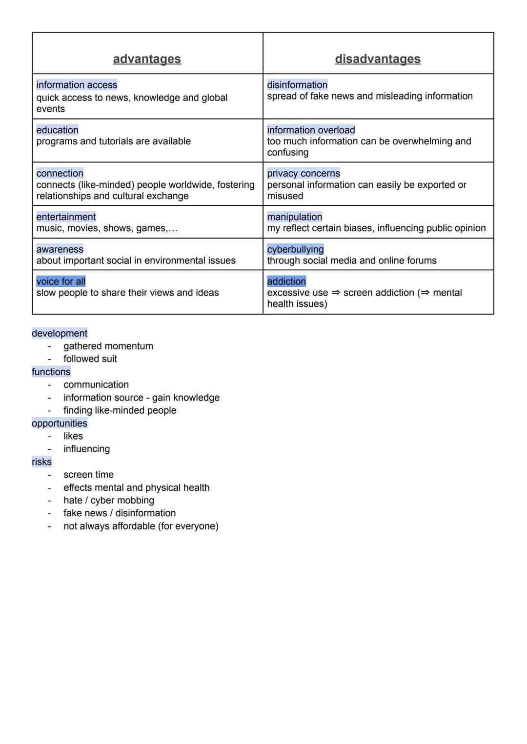 mass media
one sided communication
⇒ content is created by professionals and
delivered to many people; without much interaction
or feedback