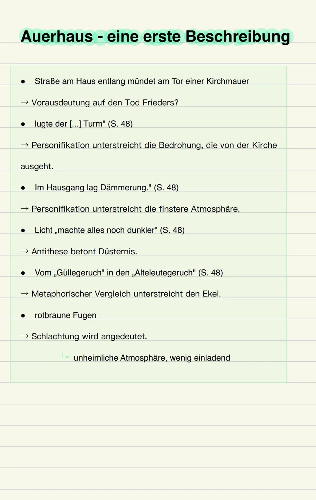 Auerhaus
Lektüre
27.02.24
Drei wichtige Fragen zu Beginn:
Lesen Sie das Kapitel 1 (S. 7 - 9) und notieren Sie dabei stichwortartig
Ihre Eind