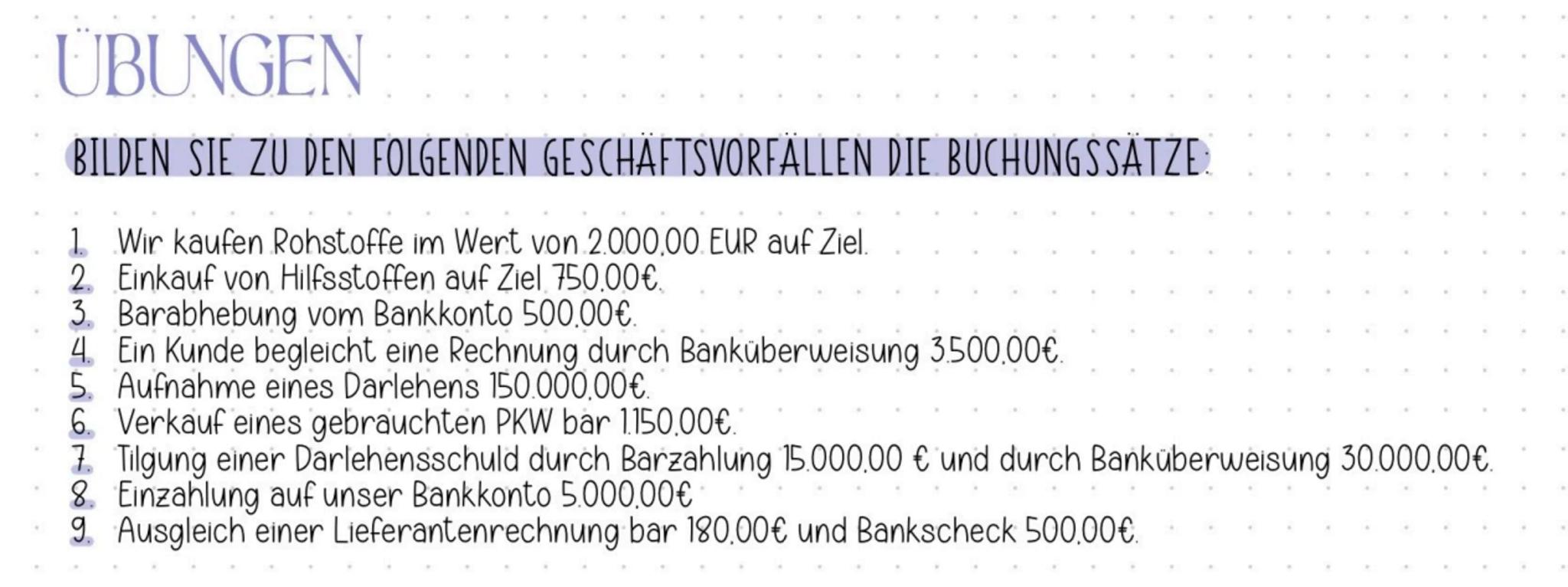# Buchungseilge bilden
DIE VIER FRAGEN:
1. Welche Konten werden berührt?
2. Handelt es sich um Aktiv-oder Passivkonten?
3. Liegt eine Mehr