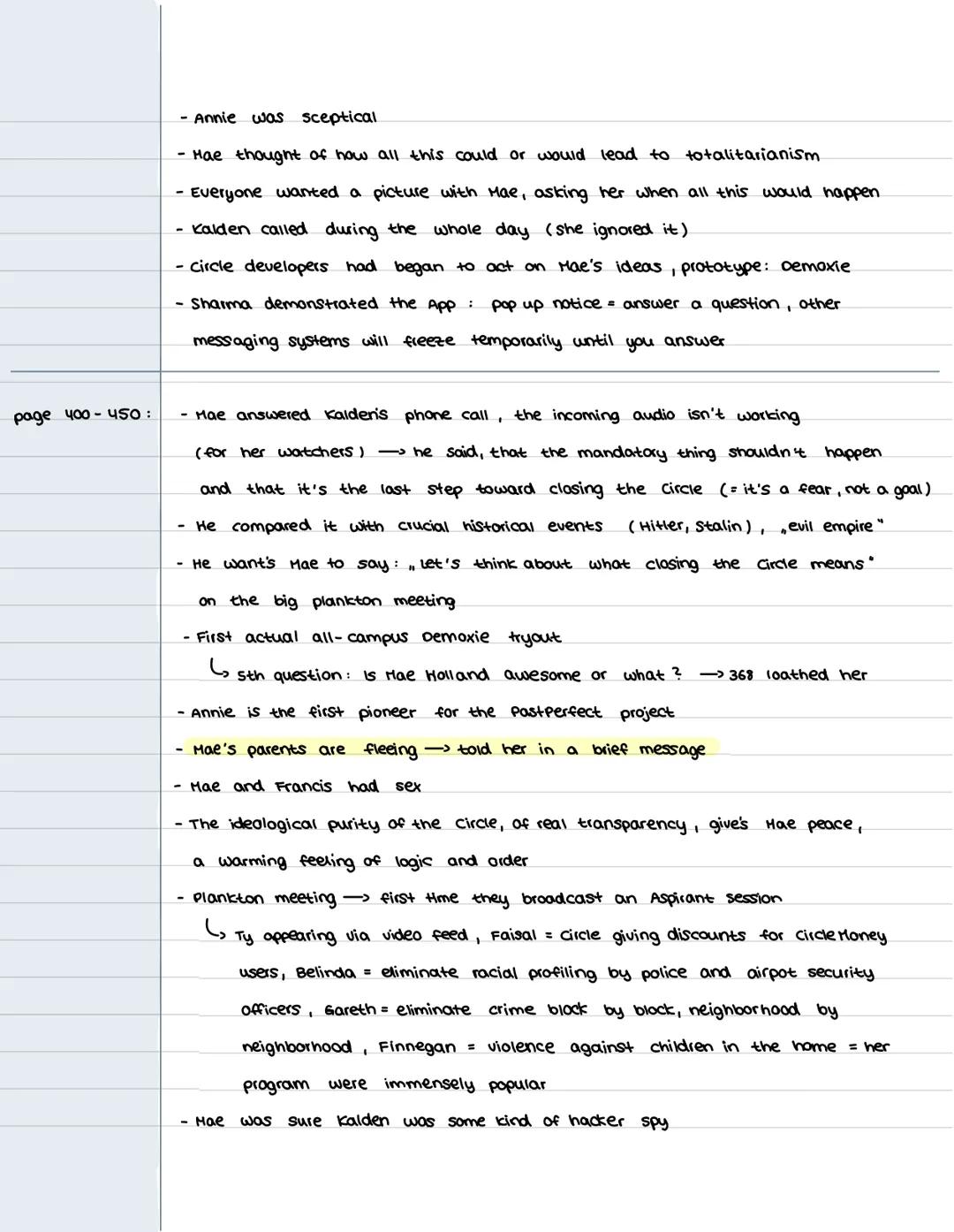 # reading journal
BOOK I
page 1-50:
-> Haebelline Renner Holland
- Hae Started her job at the circle, at CE (Customer Experience)
- The
