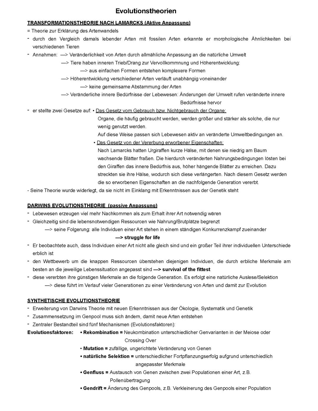 Evolution, Stammbäume & Epigenetik