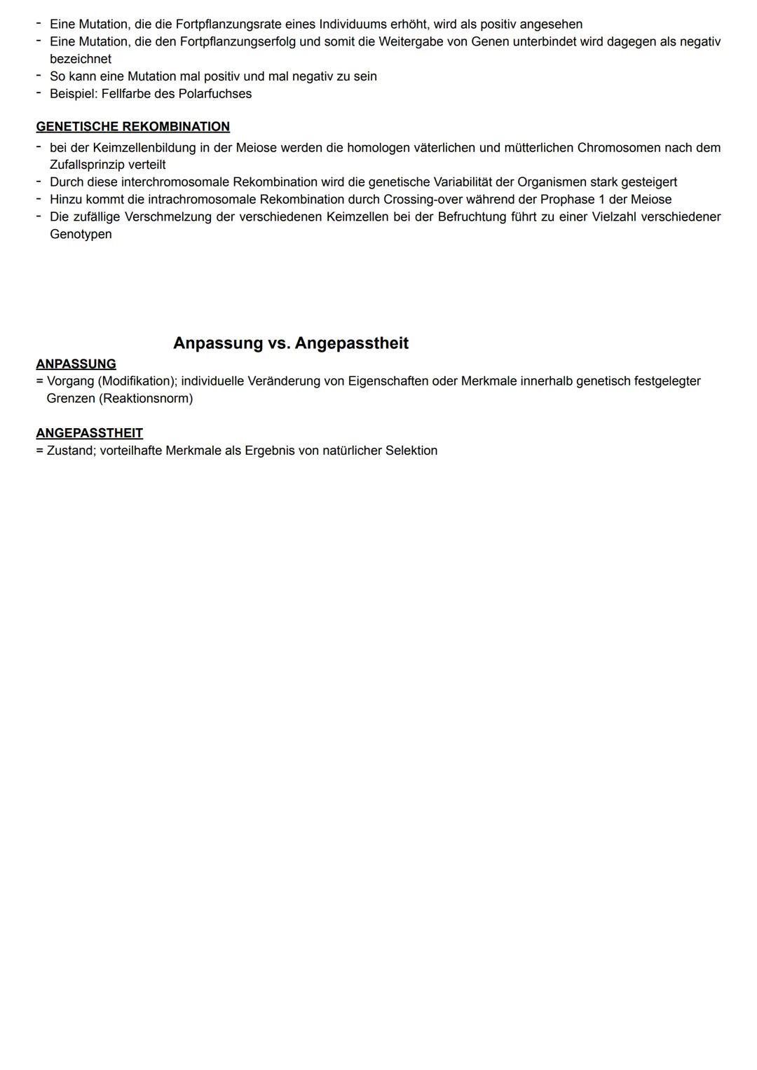 Evolutionstheorien
TRANSFORMATIONSTHEORIE NACH LAMARCKS (Aktive Anpassung)
= Theorie zur Erklärung des Artenwandels
durch den Vergleich dama