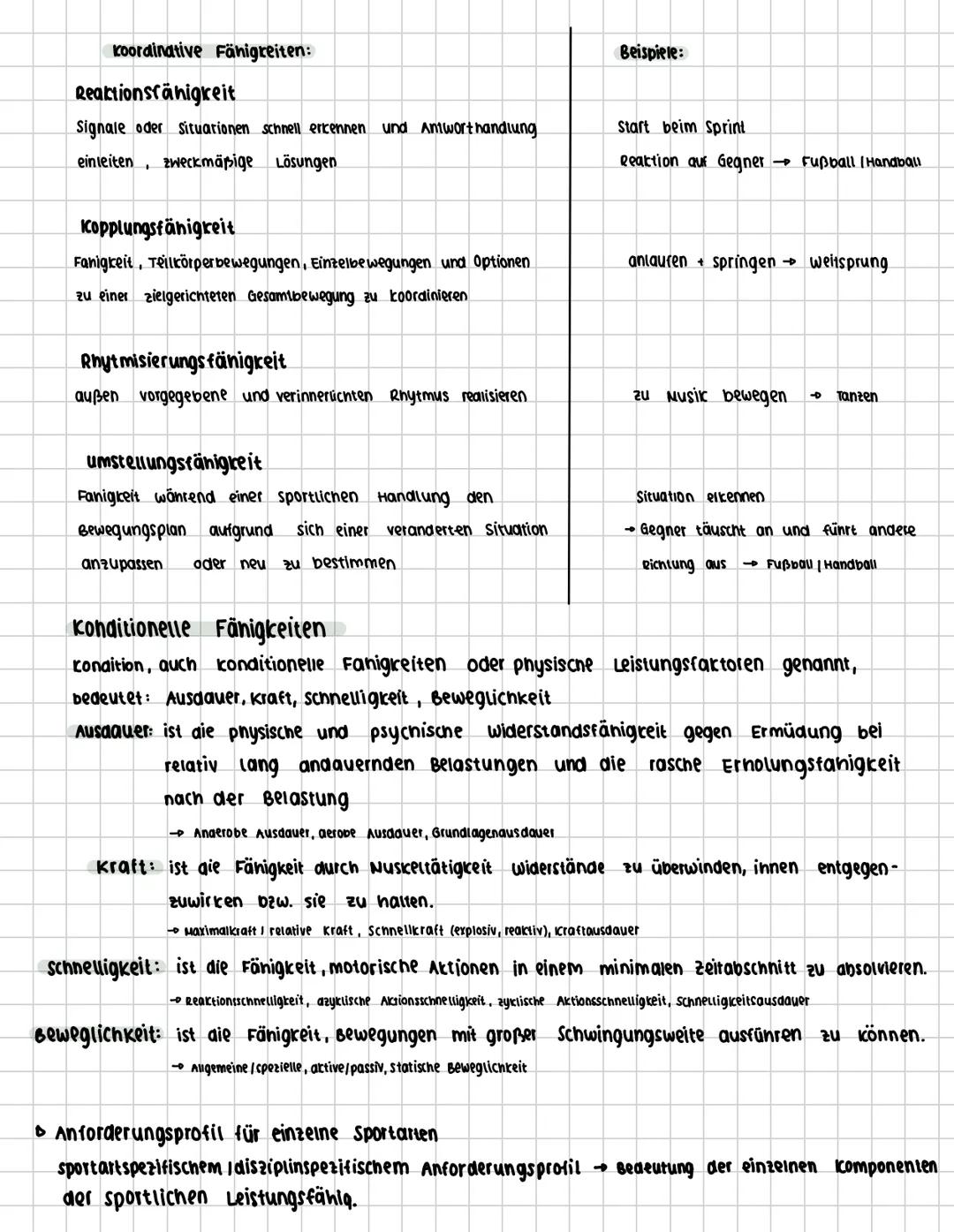 sport und Training
▷ zielgerichtete Belastung des Körpers ist notwendig für Leistungsfähigkeit und Gesundheit
Trainingsziele sind entscheide
