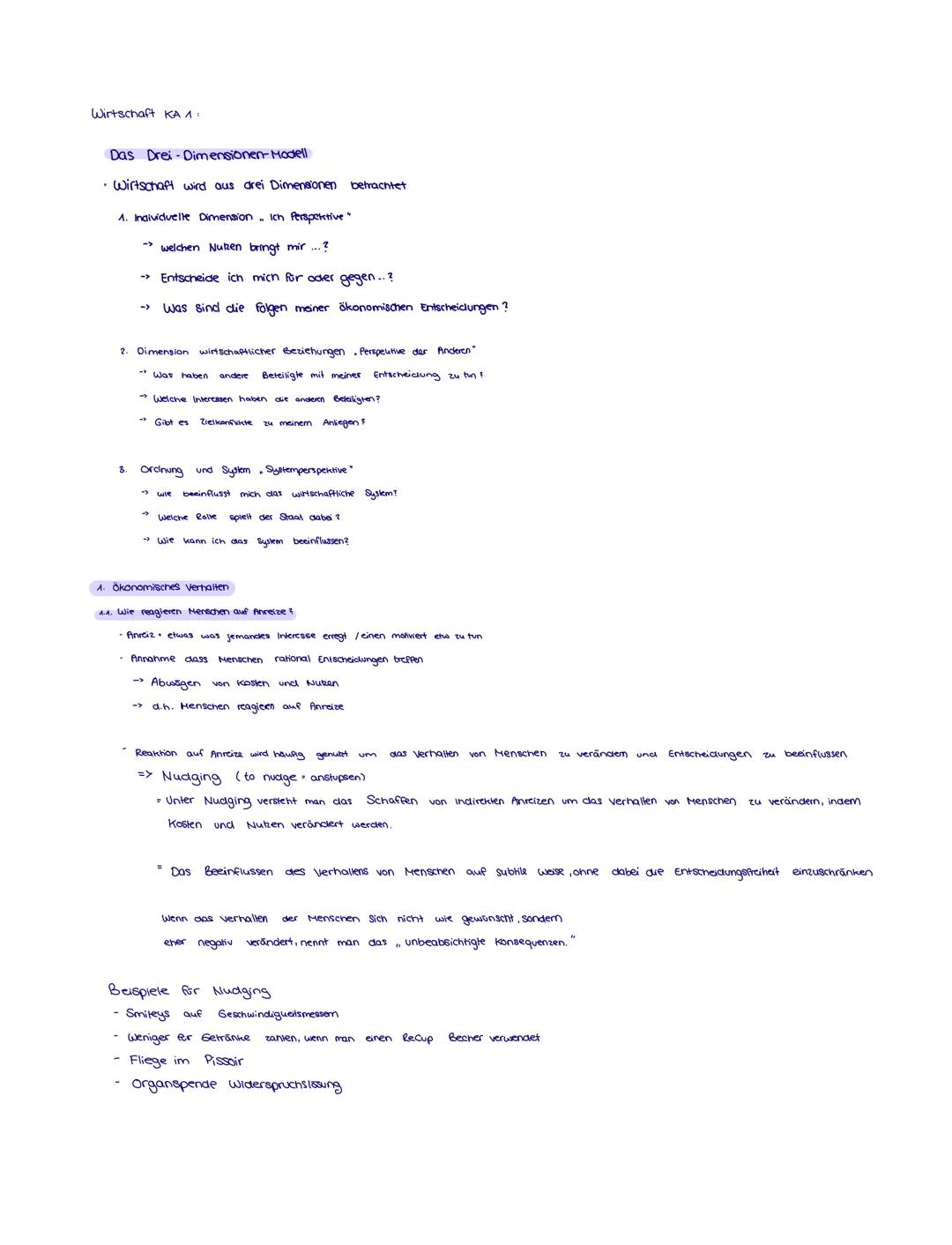 Wirtschaft Grundlagen Ökonomie