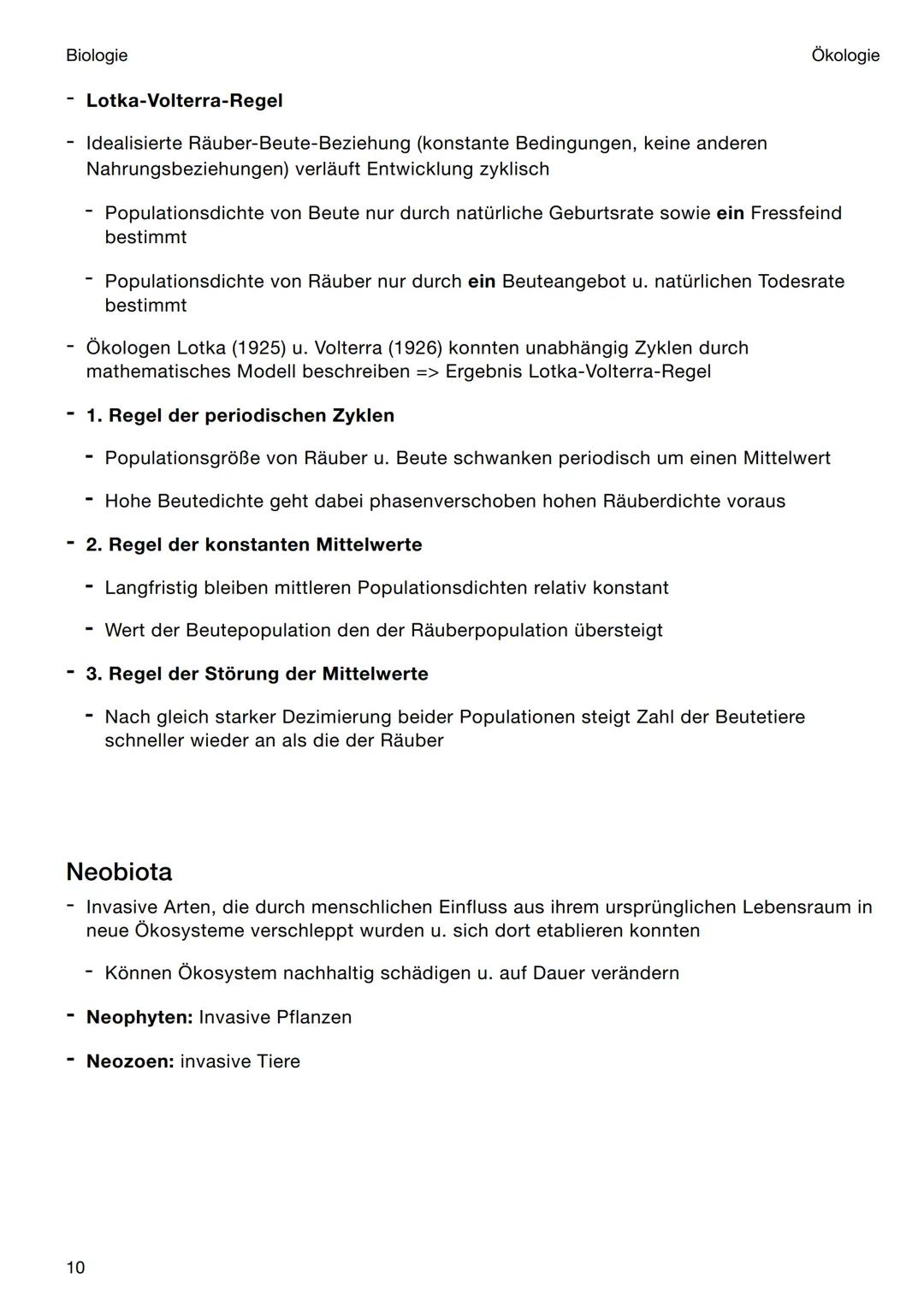 Biologie
Ökologie
Biologiebereich, der sich mit den Wechselbeziehung zwischen Organismen u. ihrer
unbelebten Umwelt befasst
- Hilft uns natü