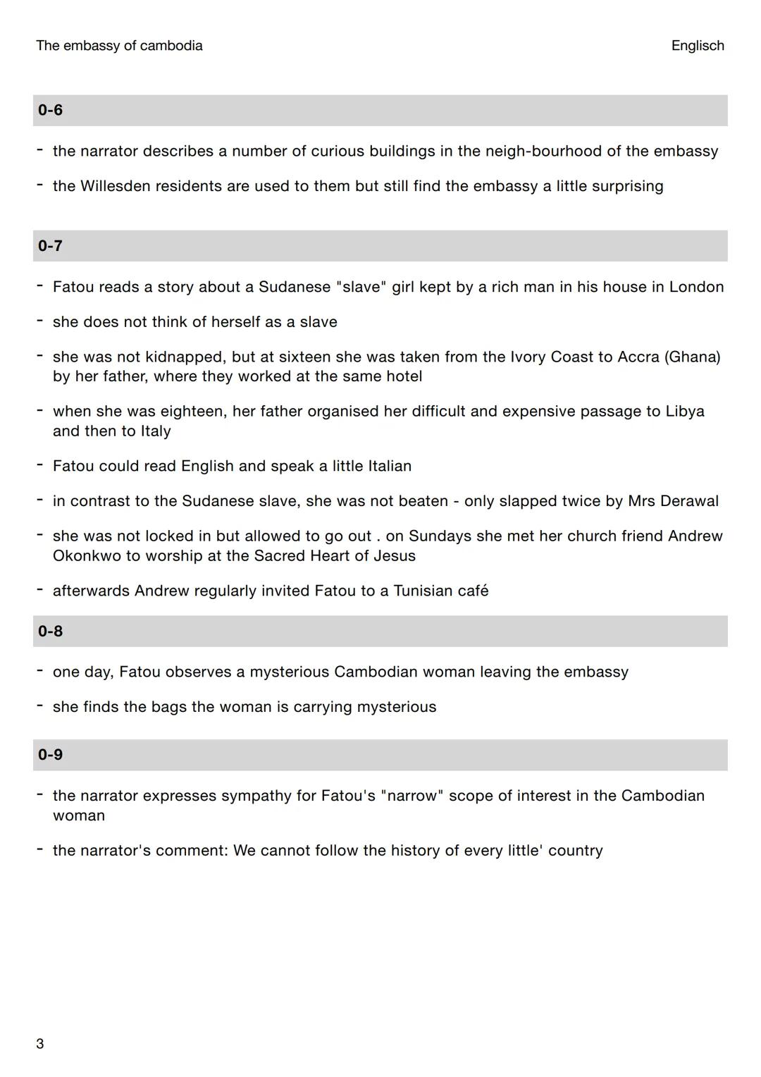 The embassy of cambodia
Lektüren
The Embassy of
Cambodia
Englisch
General information
setting: North London, district of Willesden
Issues de