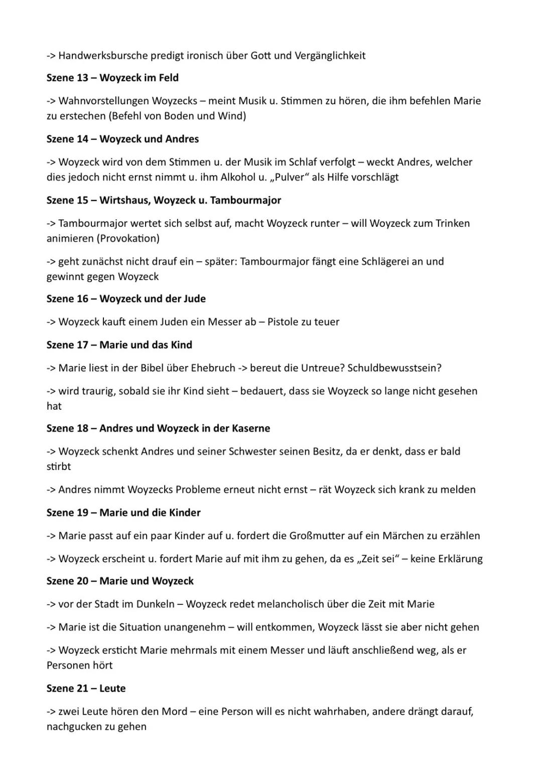 # Woyzeck
- Georg Büchner, 1813-1837 (im Exil)
- Gattung: offenes Drama/ Dramenfragment
- Hauptthema: Schicksal des einfachen Soldaten F