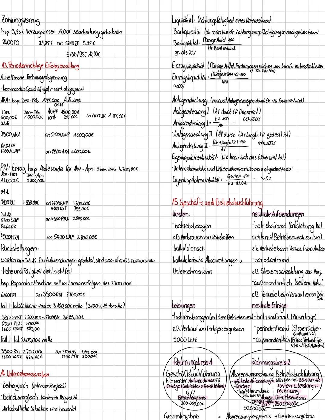 1 Jahresabschluss
A Vorberoende Abschlussbuchungen
-Abschluss Unterkonten (2.B.6001 BZUR, 6002 UR)
-Bewertung Sachanlagen (6520 ABSA, 6540 A