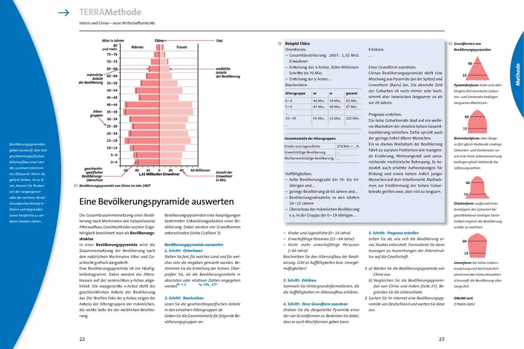 Eine Bevölkerungspyramide auswerten