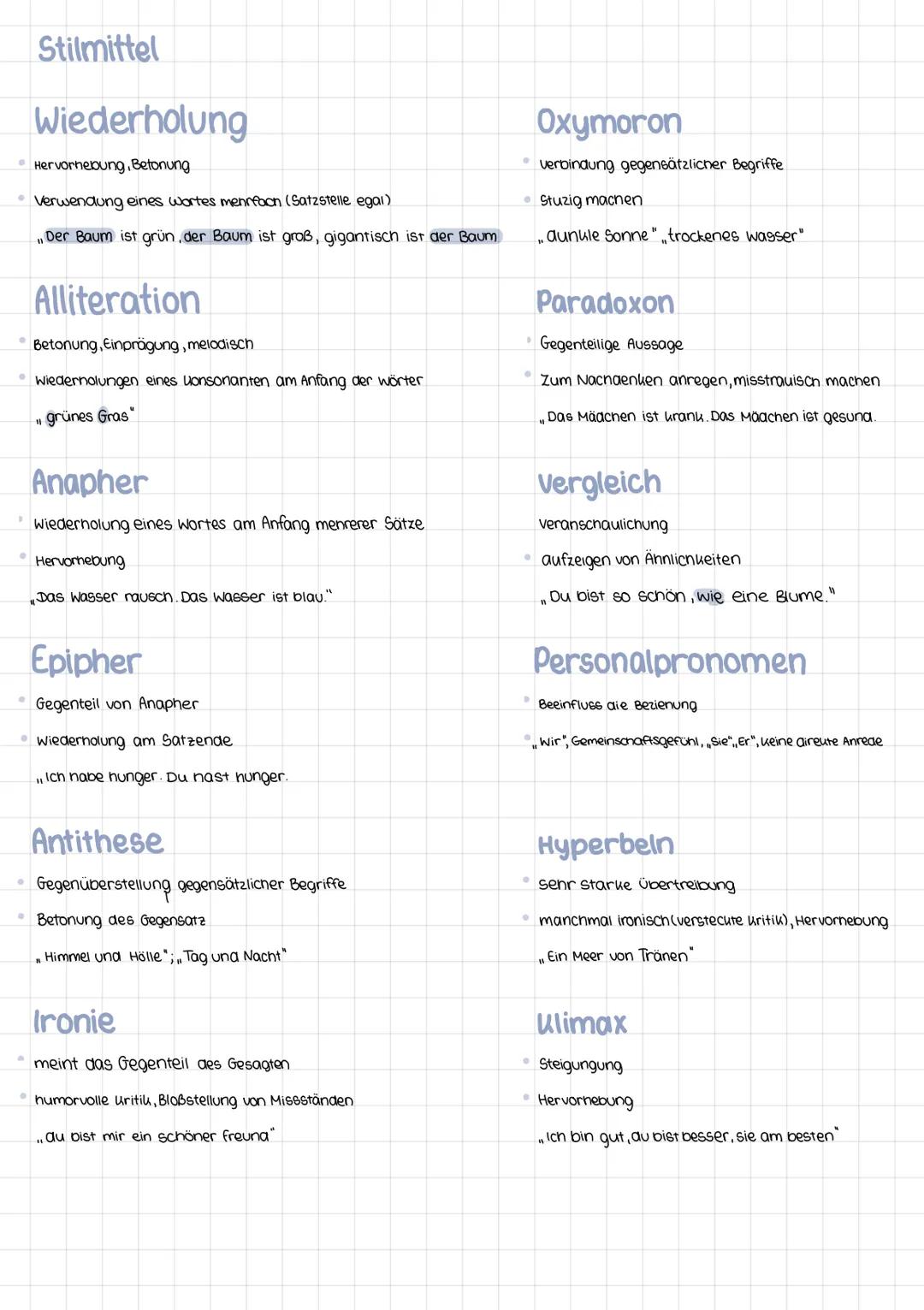 Stilmittel-Übersicht-Deutsch-Analyse