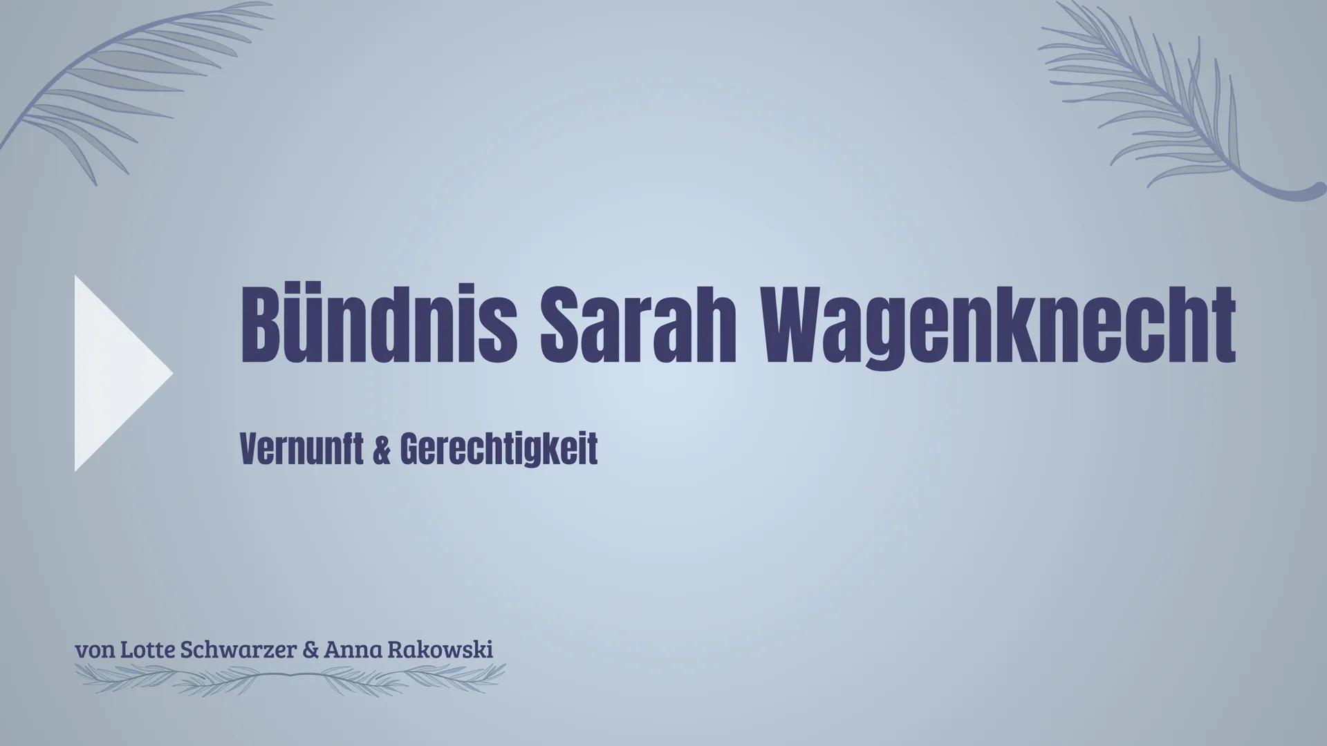HIER
BAUT
WAGENKNECHT
LINKE
Beschreibt
bitte kurz die
Karikatur! "
Wir brauchen eine
Politik, die die Sorgen
der Mehrheit ernst
nimmt, eine