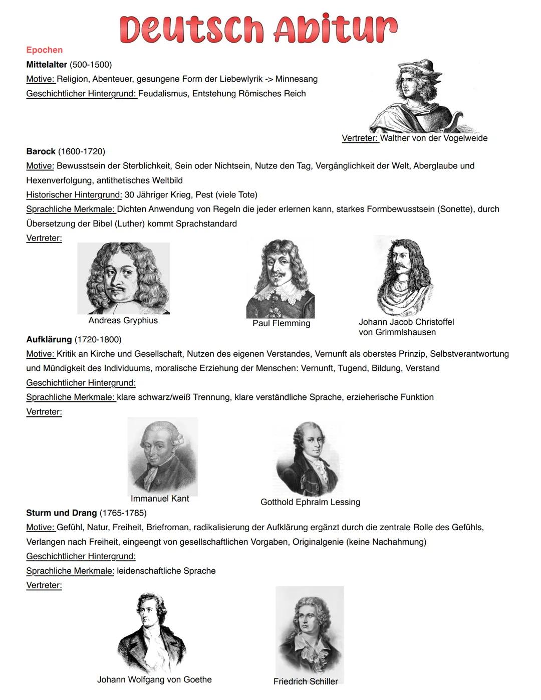 Deutsch Q1 bis Q3