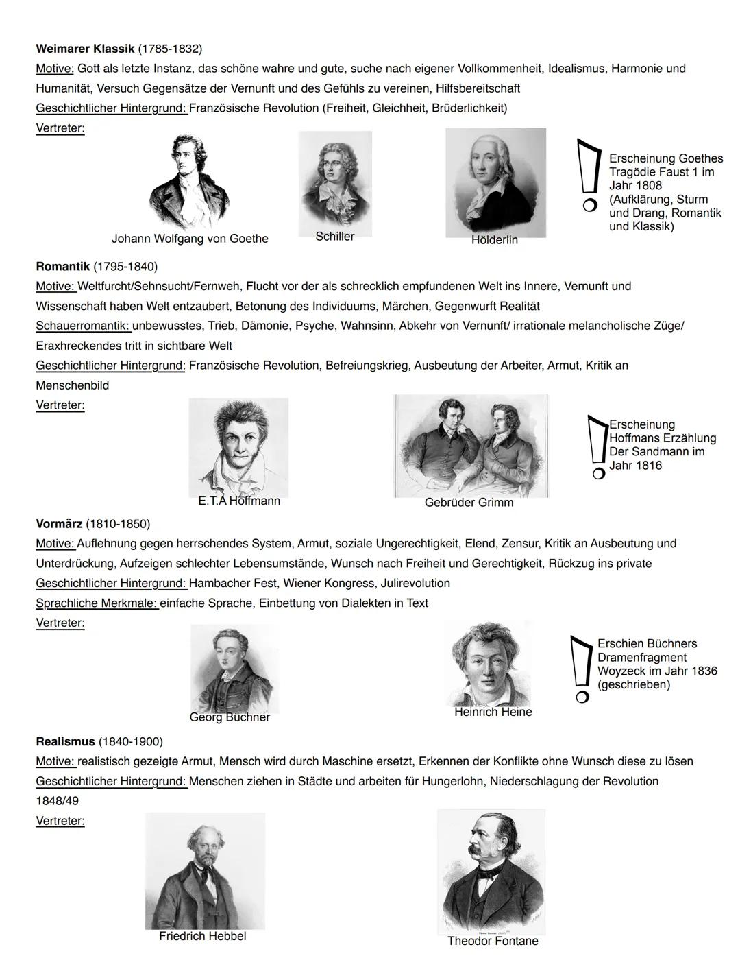 # Deutsch Abitur
Epochen
Mittelalter (500-1500)
Motive: Religion, Abenteuer, gesungene Form der Liebewlyrik -> Minnesang
Geschichtlicher H