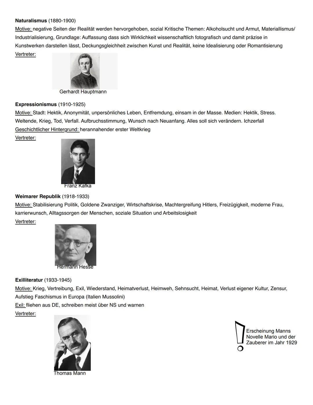 # Deutsch Abitur
Epochen
Mittelalter (500-1500)
Motive: Religion, Abenteuer, gesungene Form der Liebewlyrik -> Minnesang
Geschichtlicher H