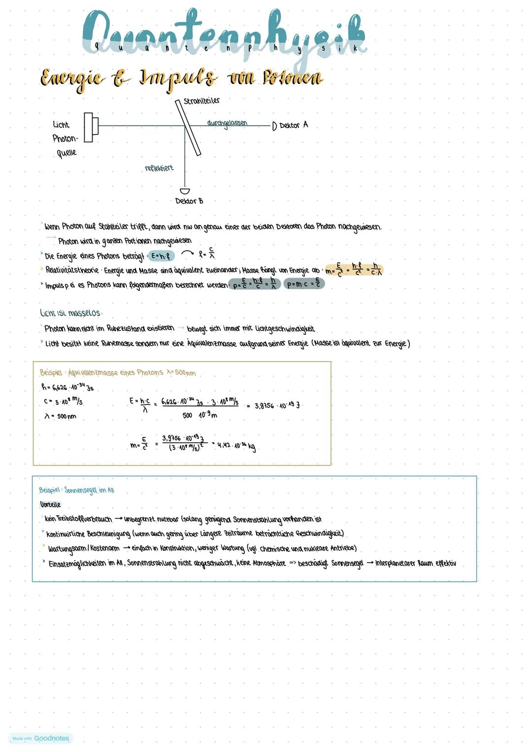 Quanteaphysik
Welche Experimente bzw. Überlegungen zum Atom machten die, Entwicklung einer neuen Theorie, der Quantentheorie oder Quantenmec