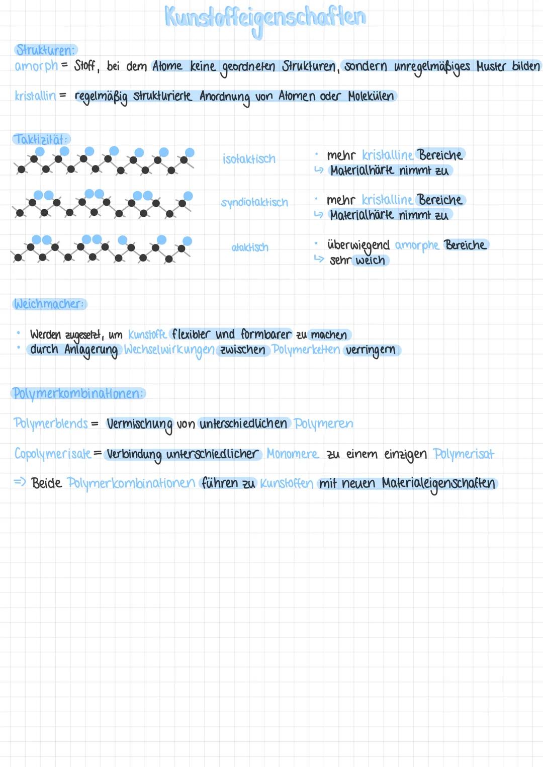 # Polymerisation
radikalische Polymerisation:
- Monomere verbinden sich zu Polymeren, ohne wesentlicher Veränderung ihrer Zusammensetzung